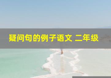 疑问句的例子语文 二年级